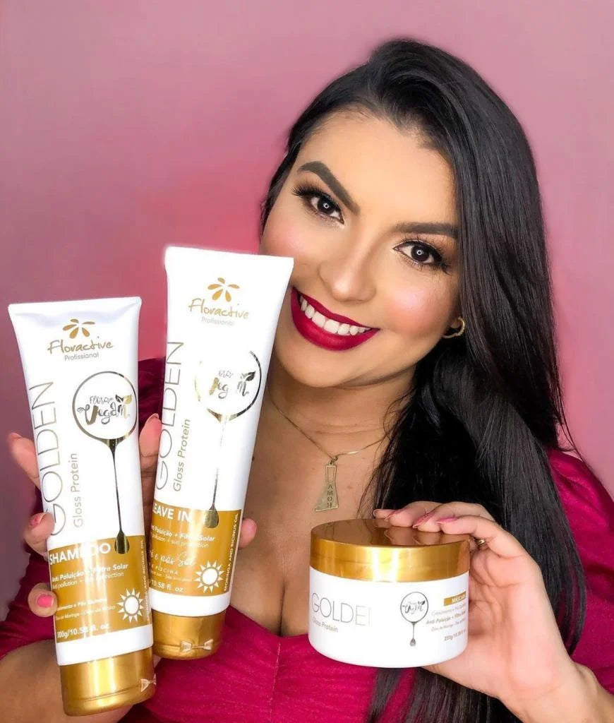 Máscara Golden Gloss Protein 250gr