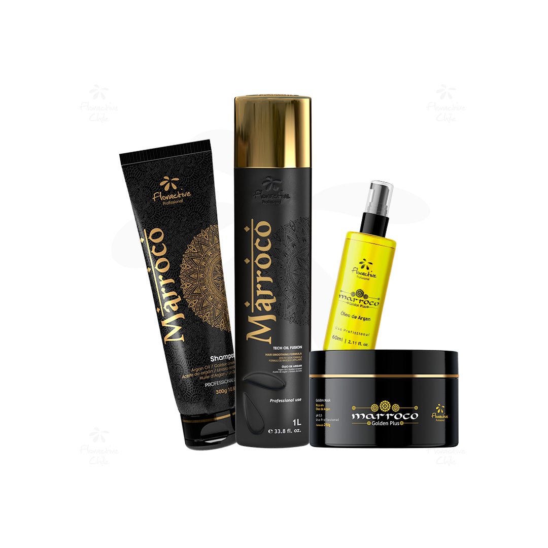 Kit Alisado Marroco Tech Oil Fusion 1L