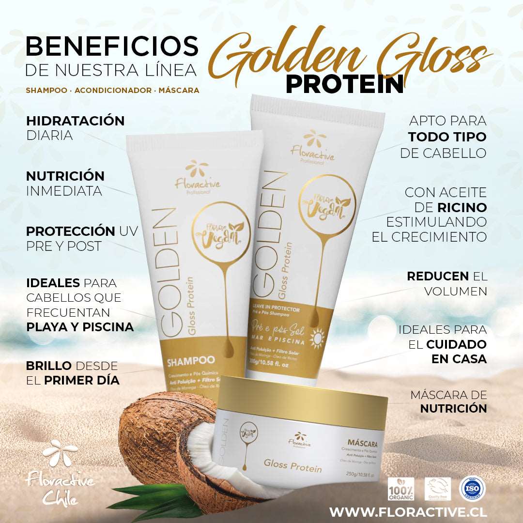 Máscara Golden Gloss Protein