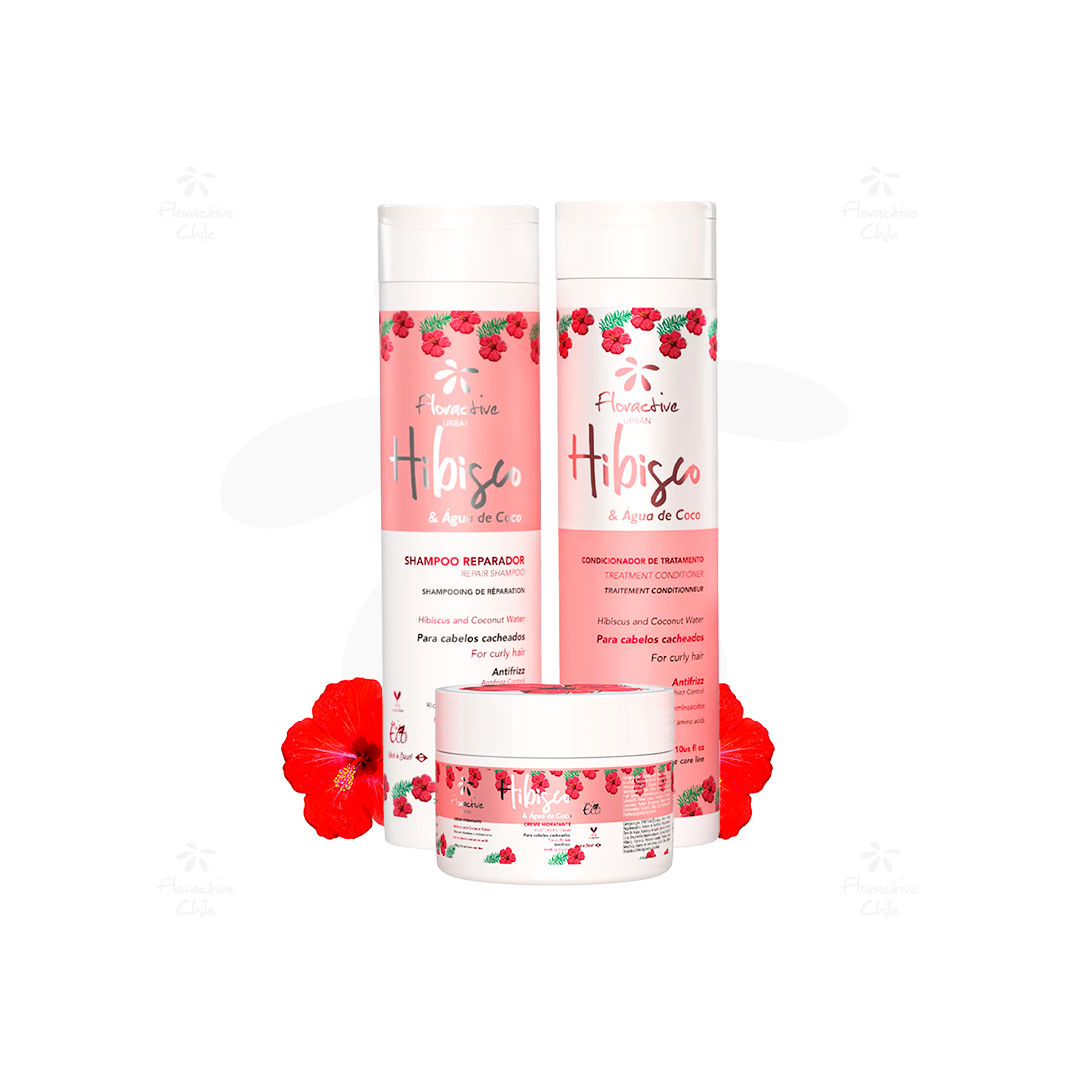 Kit Cabellos Ondulados y Rizos Hibisco & Agua de Coco