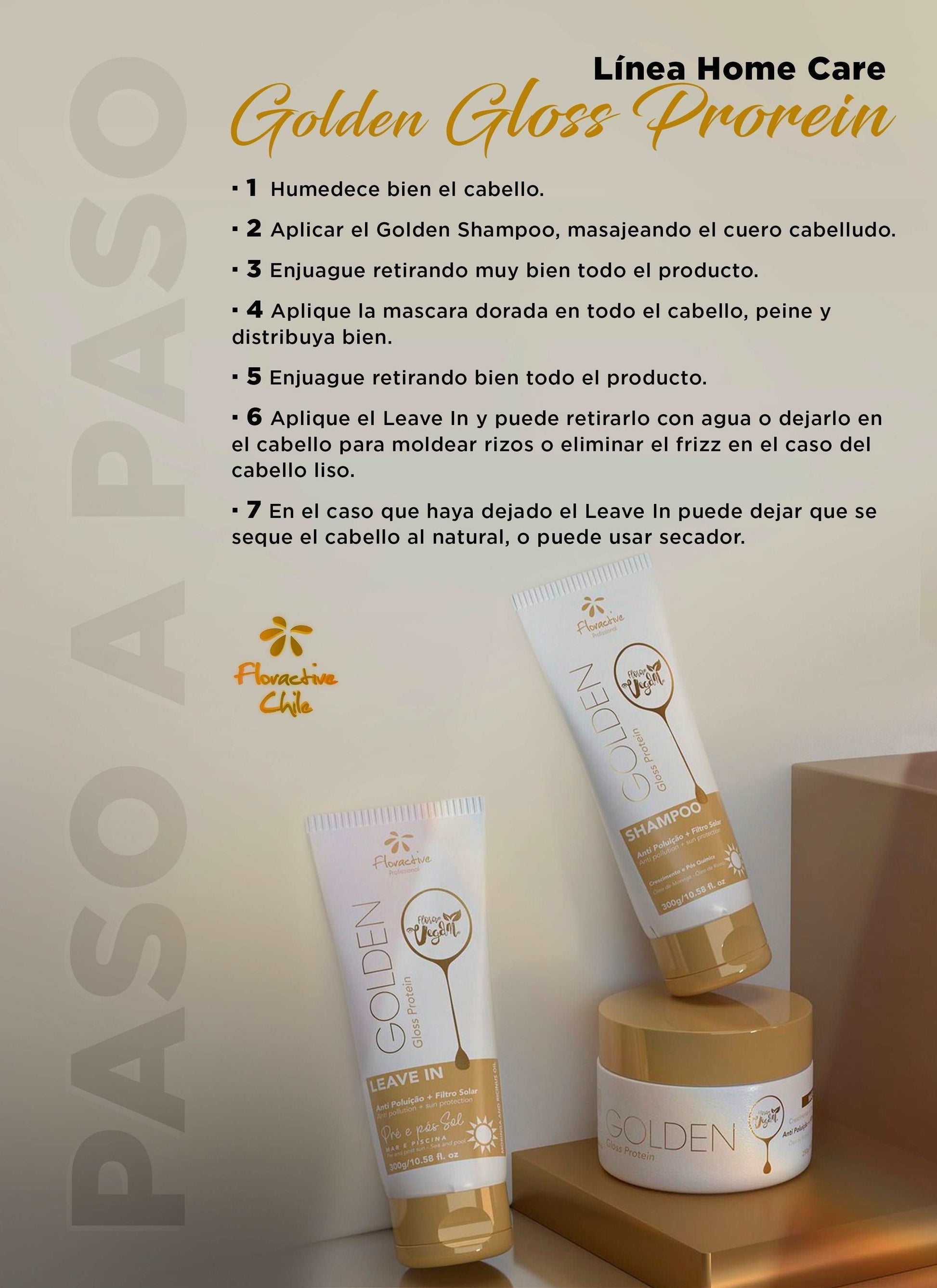 Máscara Golden Gloss Protein